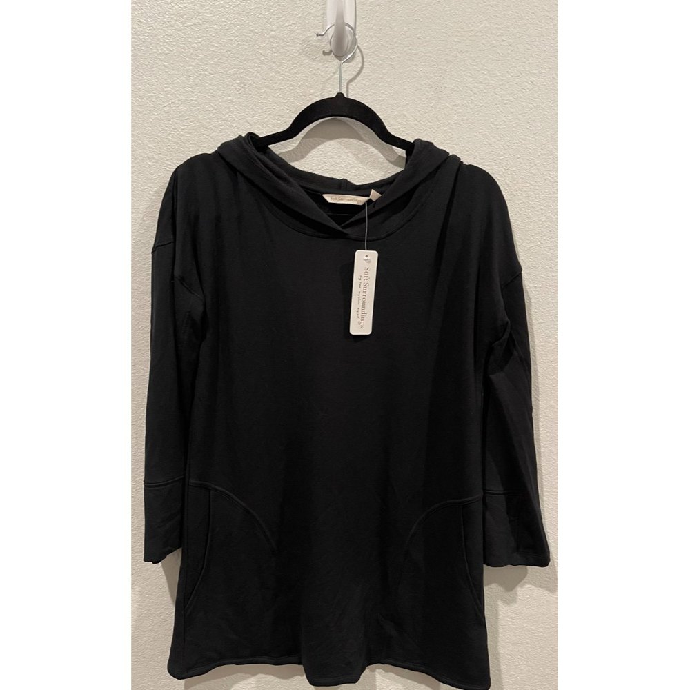 SOFT SURROUNDINGS Warm And Cozy Black Pullover